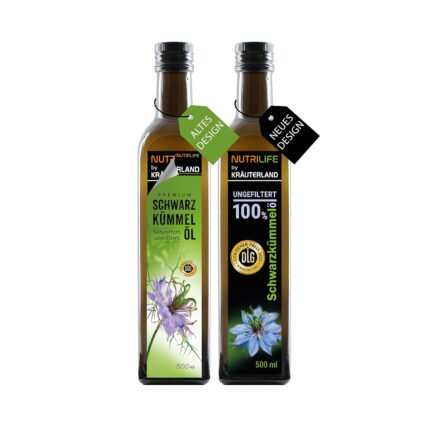 Kräuterland Black Cumin Oil 2 x 500 ml Unfiltered Cold Pressed Direct from the Manufacturer - Mill Fresh