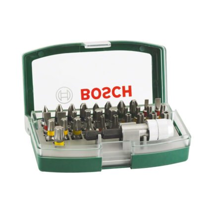 Bosch 32 piece. Screwdriver bit set with colour coding., 2607017063